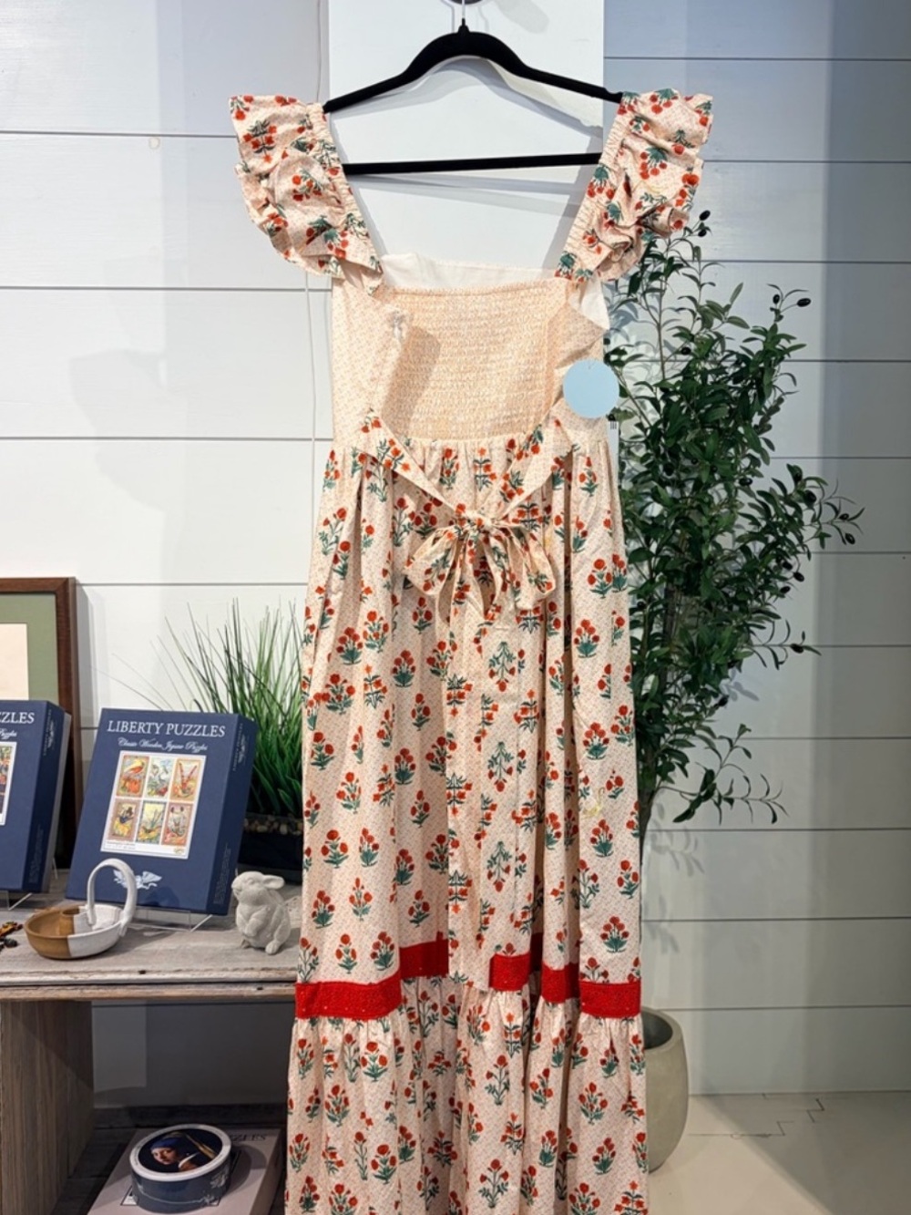 New With Tags Hill House XL Pippa Dress in Poppy Block Print - Picture 5 of 10